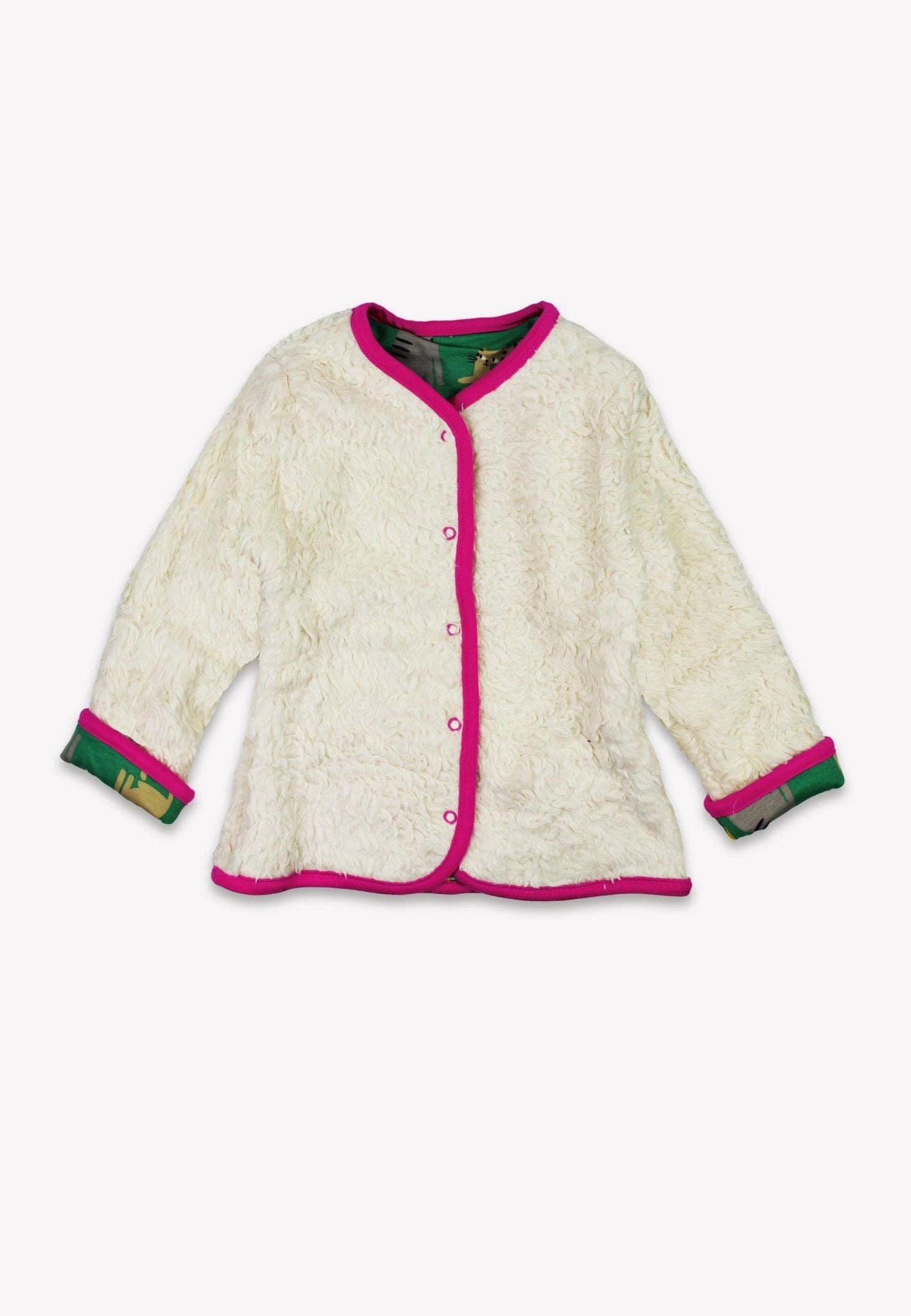 Toby Tiger - Wholesale Jacket - Kids - Organic Kitten Print Reversible Jacket2
