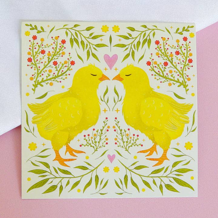 Mini tirage d'art « Little Ones » (4" × 4") pour la vente par Cheeky Peach Designs