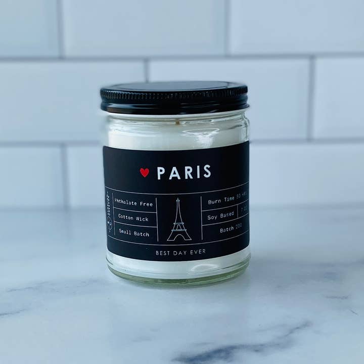 Rambling Caravan - Wholesale Jar/Filled Candle - Paris, France Candle