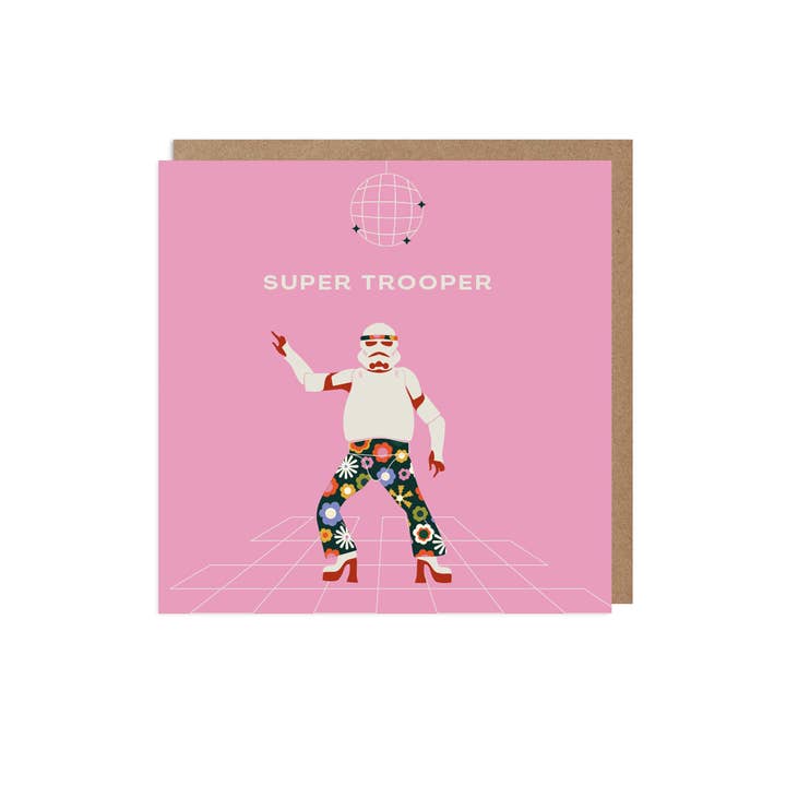 Betiobca - Vente Cartes de remerciements - Carte Amusante – Édition Super Trooper Disco Stormtrooper