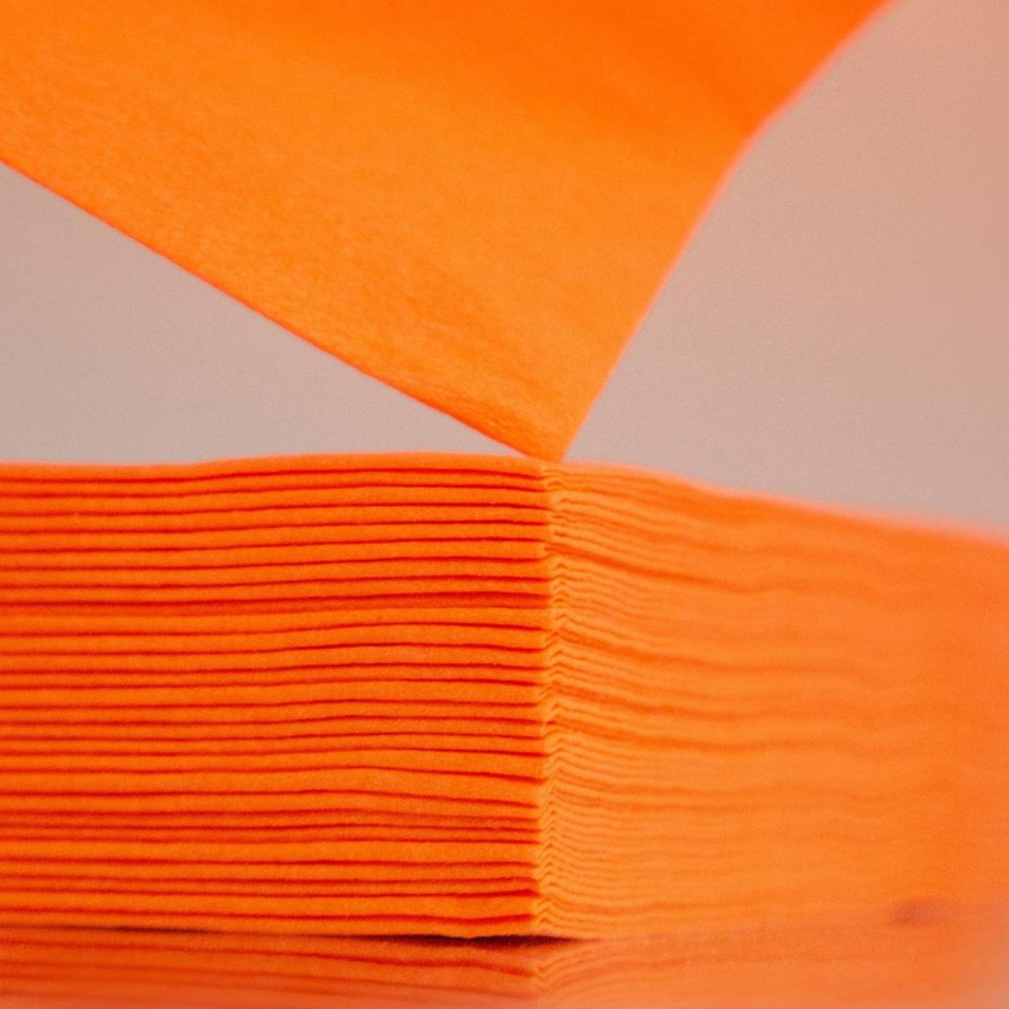 ROLL-LUX - Wholesale Disposable Napkin - 9 packs of 40 Linen-Orange Paper Napkins 2-ply1