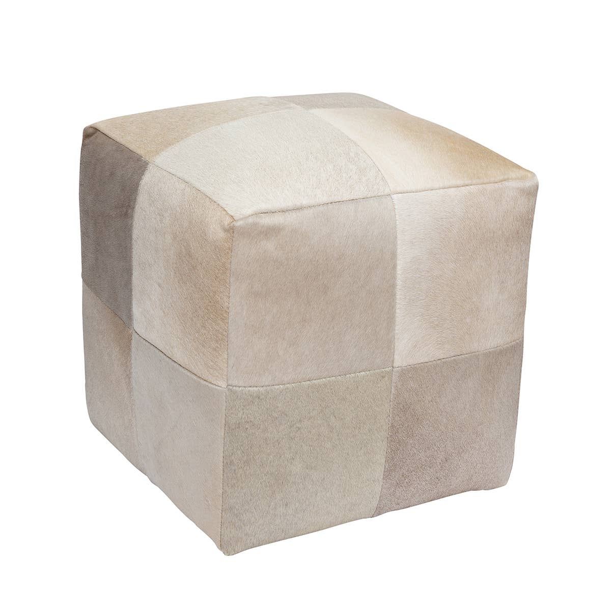 B.S. Trading Co - Wholesale Pouf - Cowhide pouf0