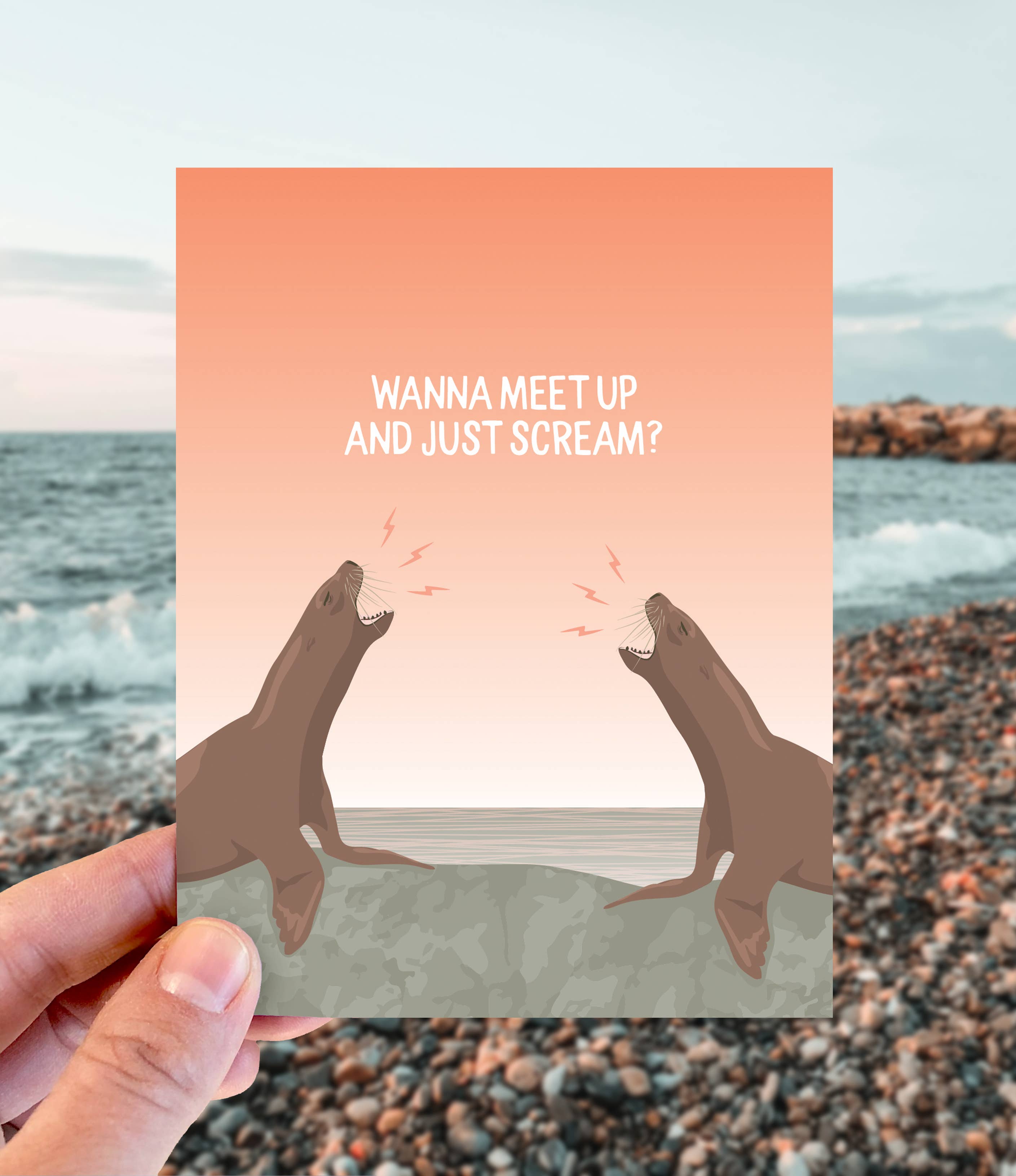 Modern Printed Matter - Wholesale Encouragement Card - Just Scream Card1