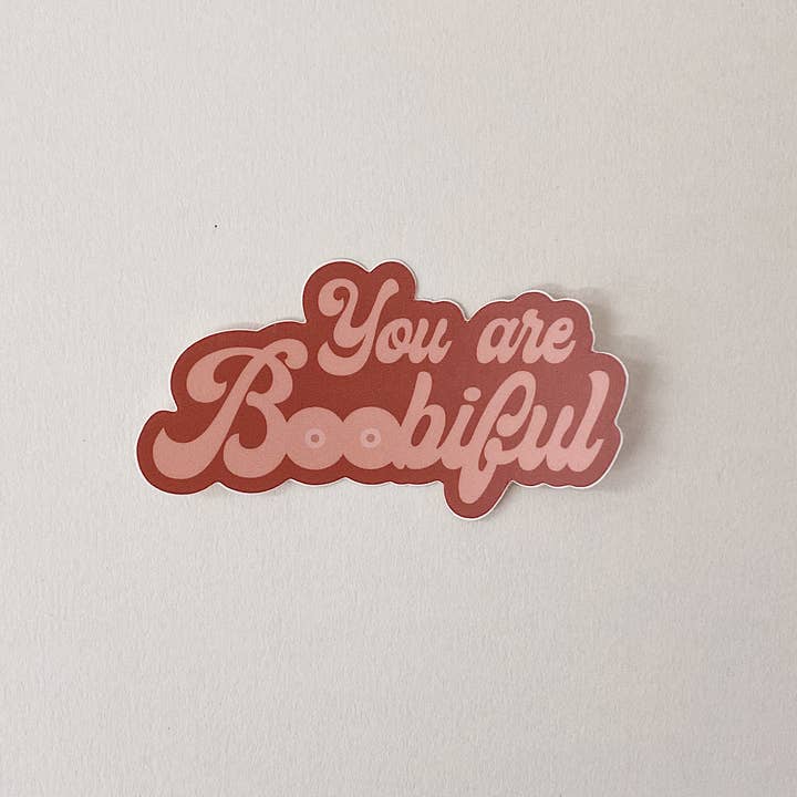 Confetti Riot - Wholesale Sticker - You are Boobiful - Sticker2