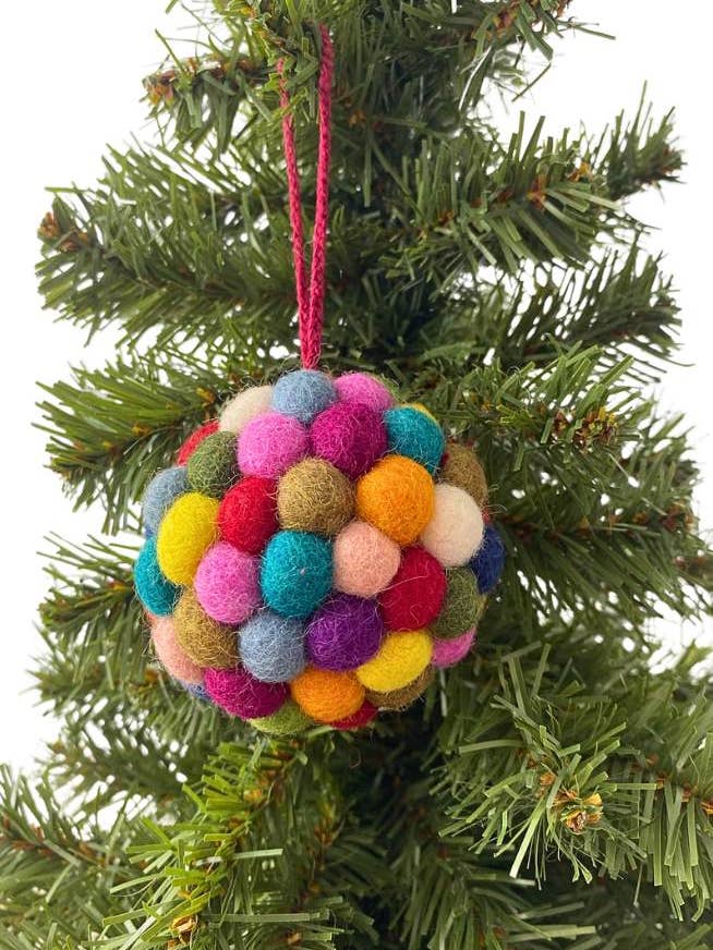 Felt Ball Ornament for wholesale by Ganesh Himal Trading