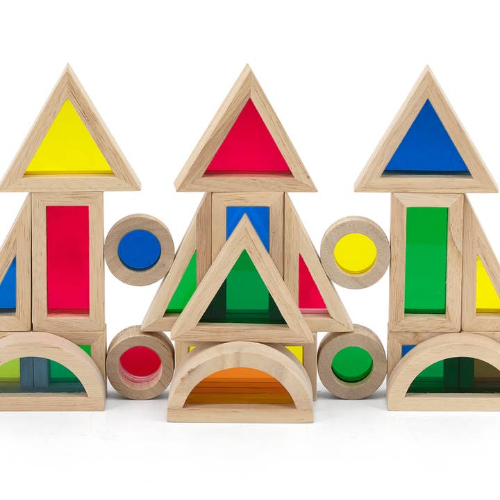 Trade Toys Limited - Venta al por mayor Juguete de bloques - Niños y bebés - Bloques de colores Viga, 24 unidades2