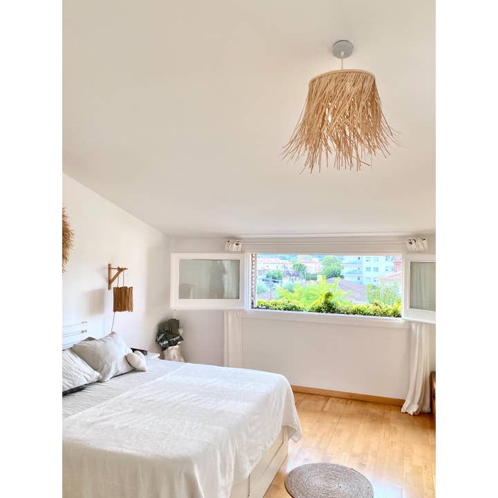 Geometrik Design - Wholesale Wall Stone - Natural Fiber Rattan Ceiling Lamp2