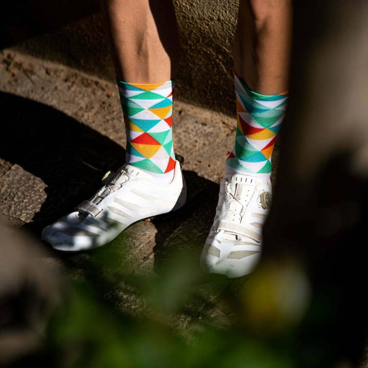 SPORCKS - Vente Chaussettes – unisexe - COLL DE RATES GREEN - CHAUSSETTE DE CYCLISME2