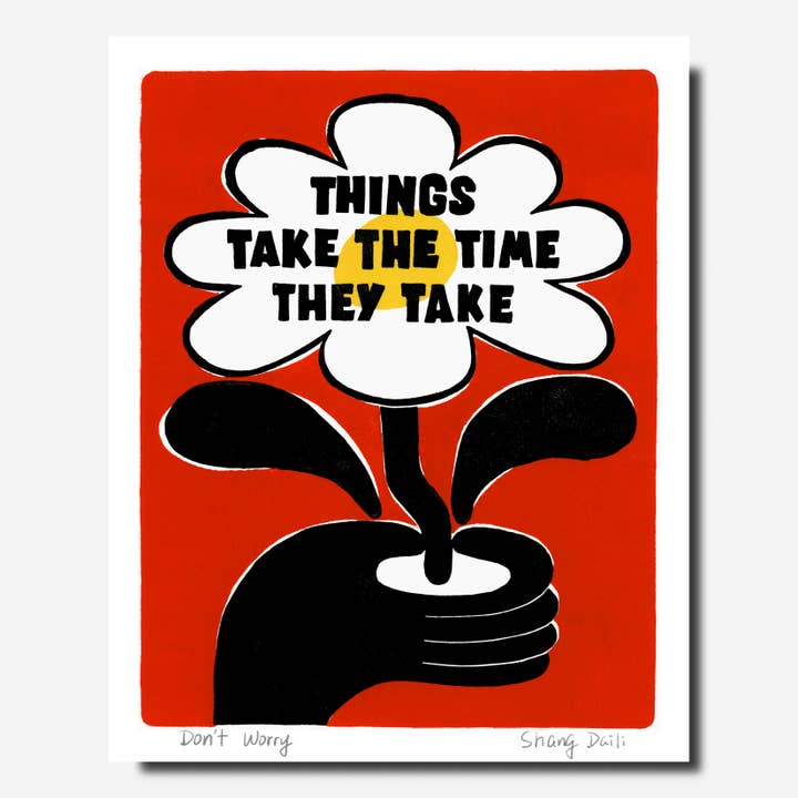 Schattige Kunstprint - Maak je geen zorgen voor wholesale door ShangDaili