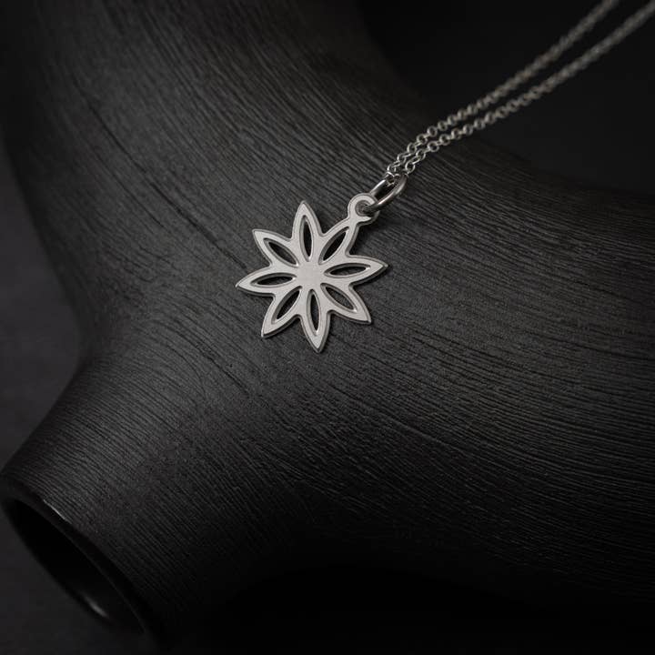 Lotus Blossom Steel Pendant for wholesale by GioGio Design