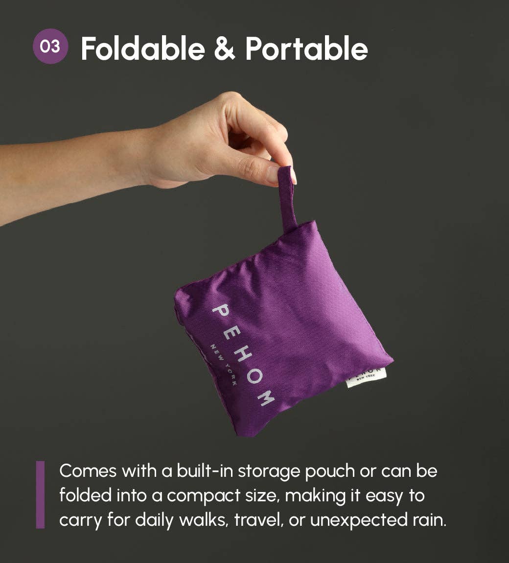 PEHOM - Venta al por mayor Chubasquero - Perros - Impermeable tipo cápsula - Morado12