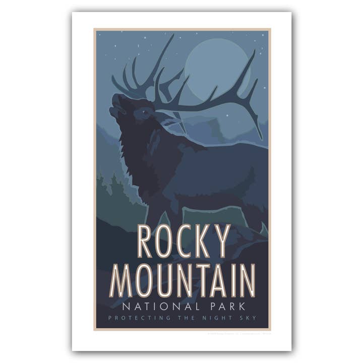 Rocky Mountain National Park 3 (Elk) - Poster for wholesale by Travel Posters by M&W Design Co.