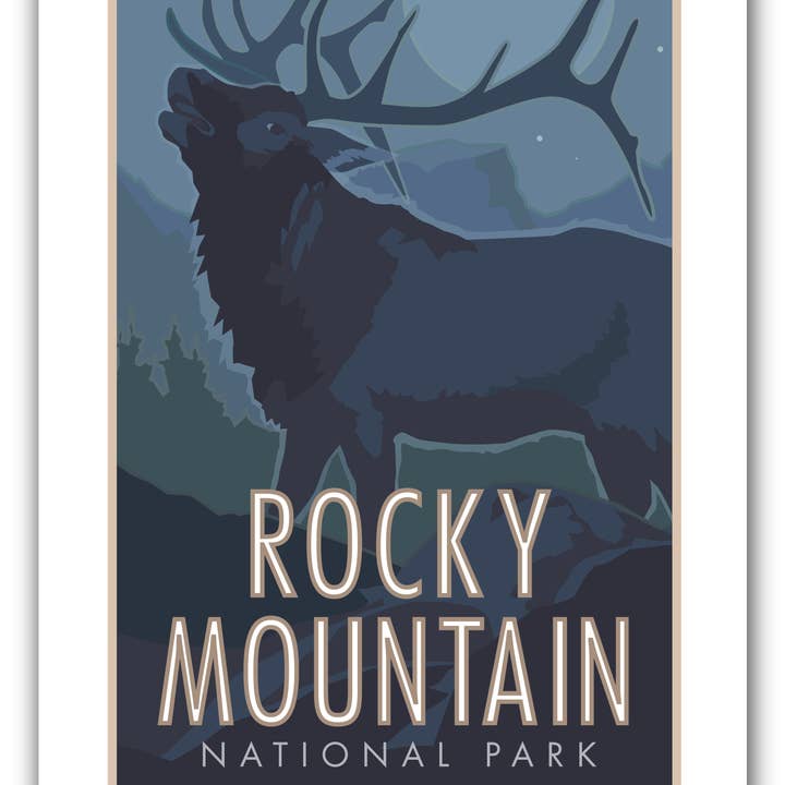 Rocky Mountain National Park 3 (Elk) - Poster for wholesale by Travel Posters by M&W Design Co.