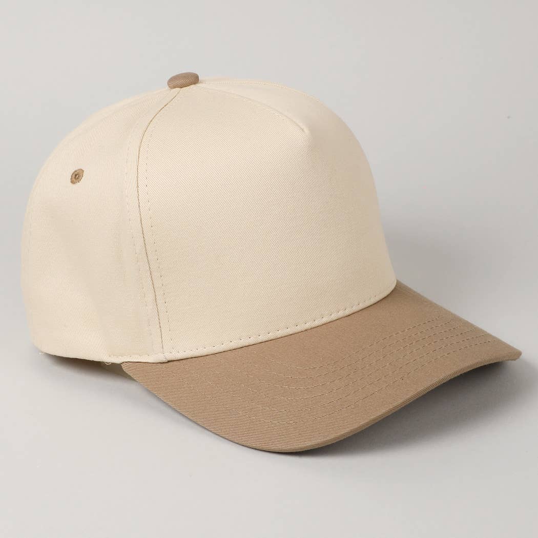 Fashion City - Wholesale Baseball Cap - Unisex - Plain Two-Tone Canvas Cotton Trucker Hat19