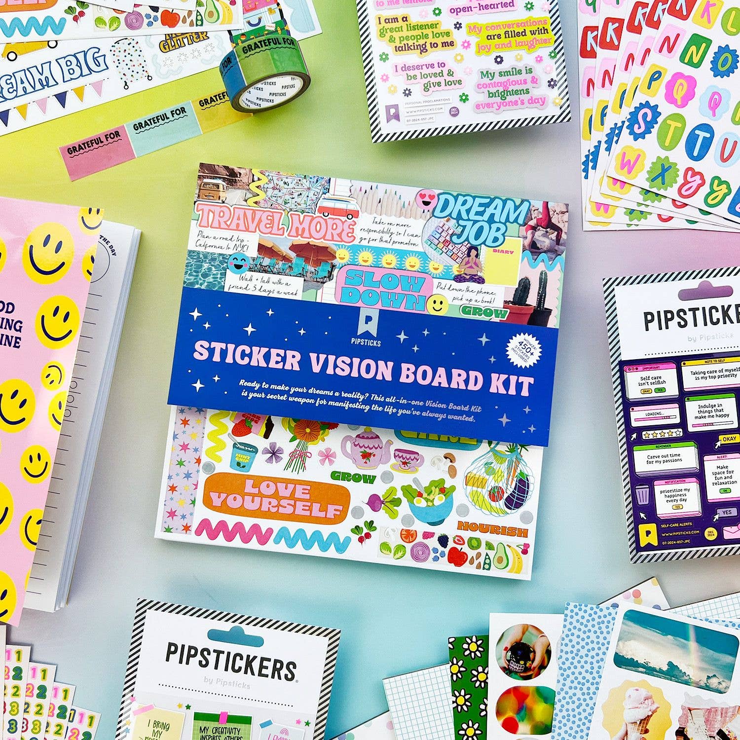 Pipsticks – Engroshandel Klistermærke – Live The Dream Vision Board sæt