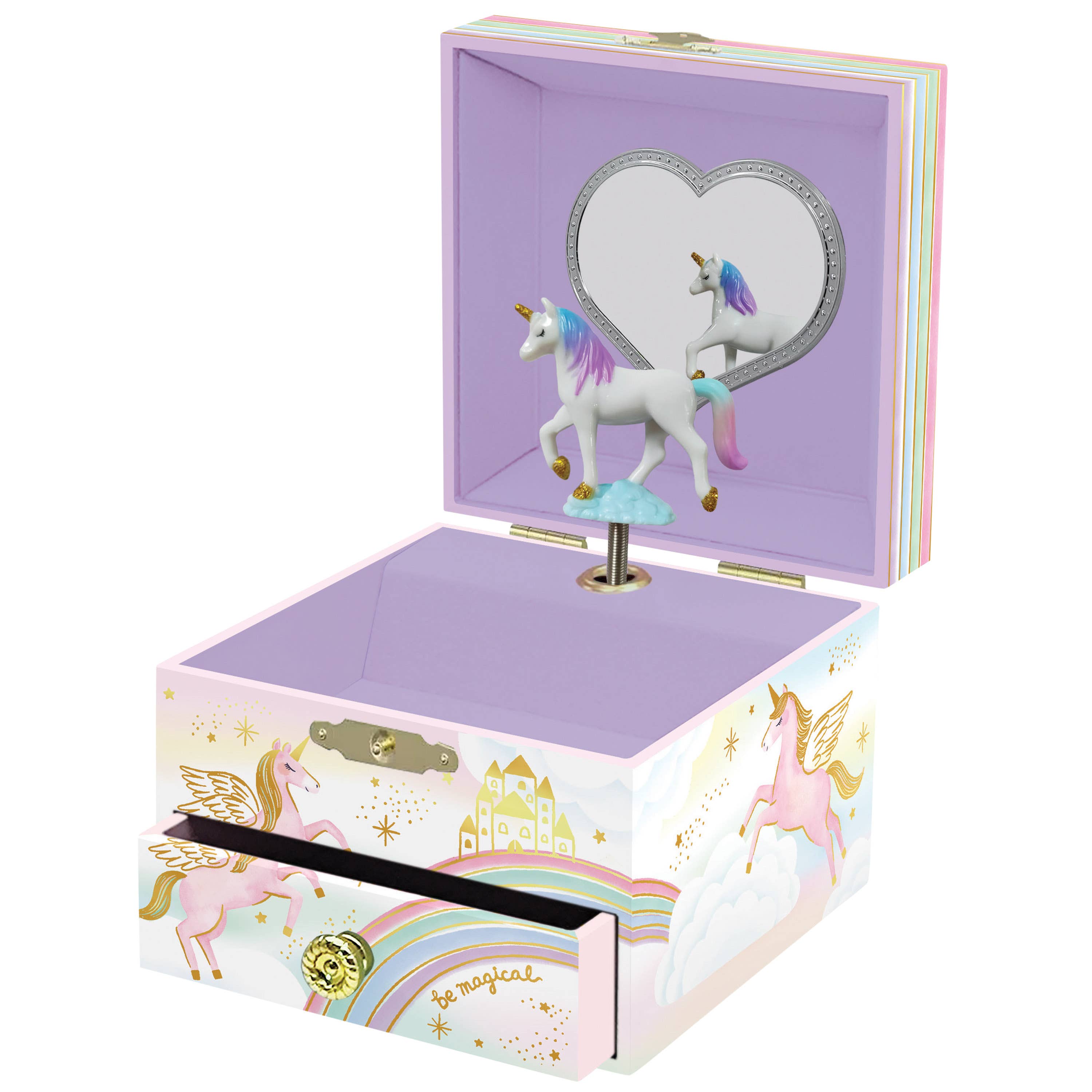 US Toy Company - Wholesale Jewelry Box/Organizer - Kids - Unicorn Musical Jb 3-unit case pack3