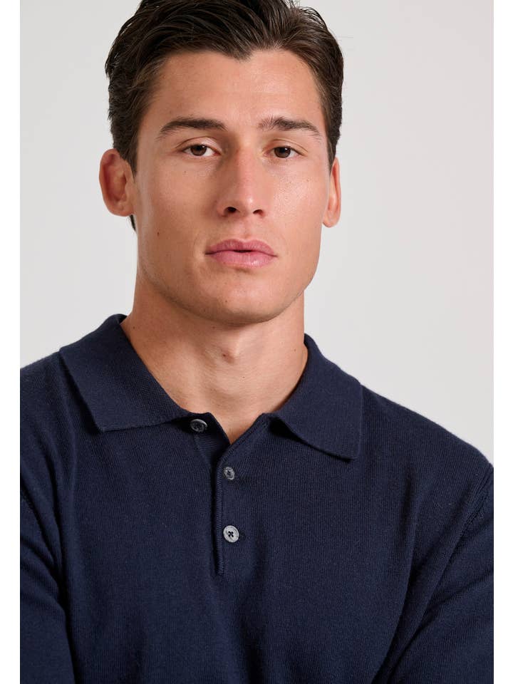 Funky Buddha - Wholesale Knit Sweater - Men's - Men's knitted cashmere blend polo shirt4