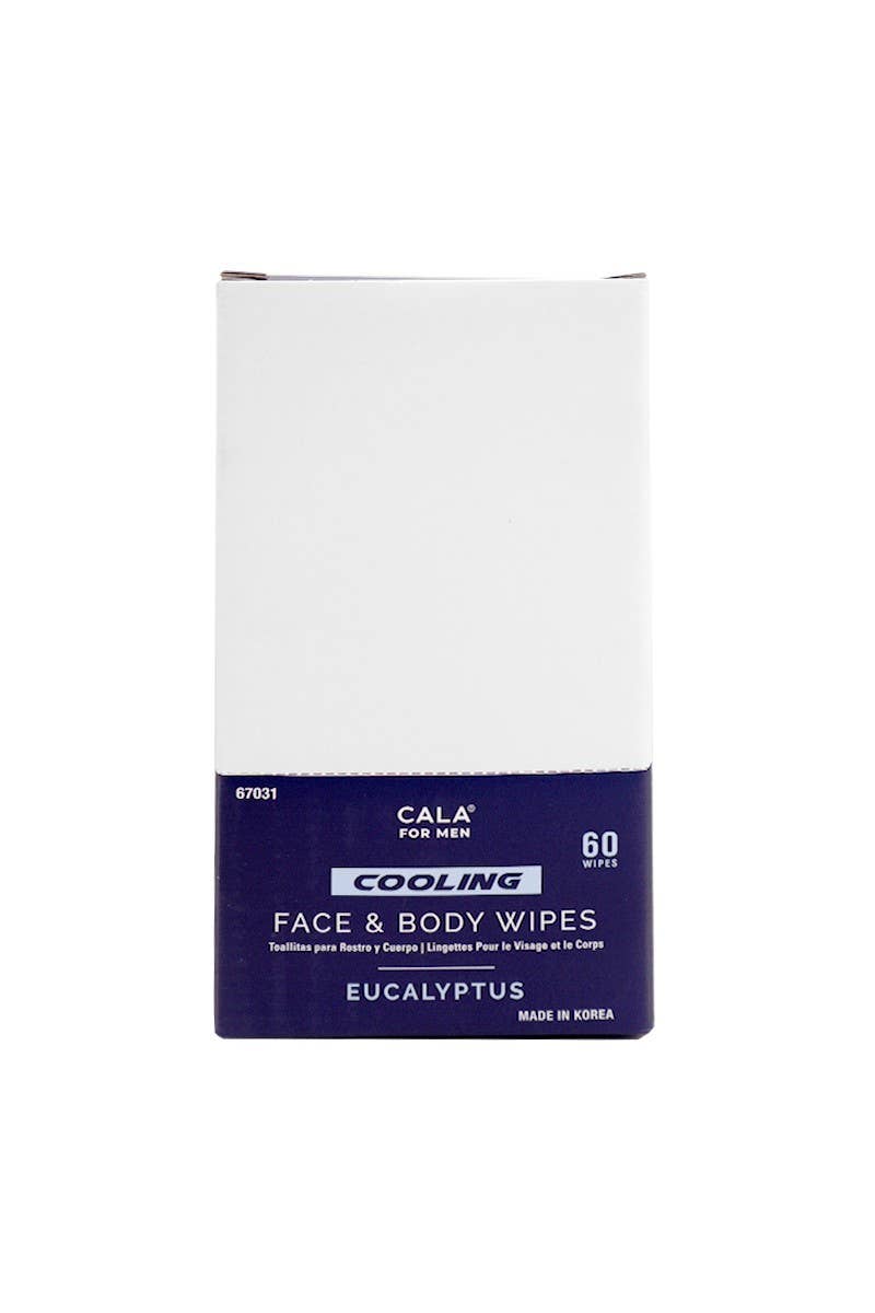 PINEAPPLE Beauty – wholesale Face & body wipes – Men's – CALA 67031 Men's Cooling Eucalyptus Face & Body Wipes - 31