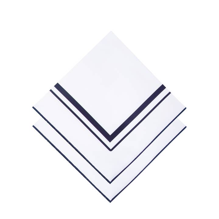 Serviette Essential (lot de 2) bleu marine pour la vente par The Lino