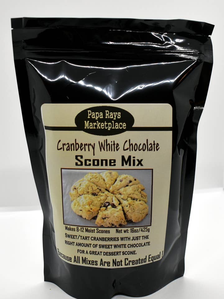 Mix di focaccine al cioccolato bianco e mir per la vendita all'ingrosso da parte di Papa Ray's Marketplace