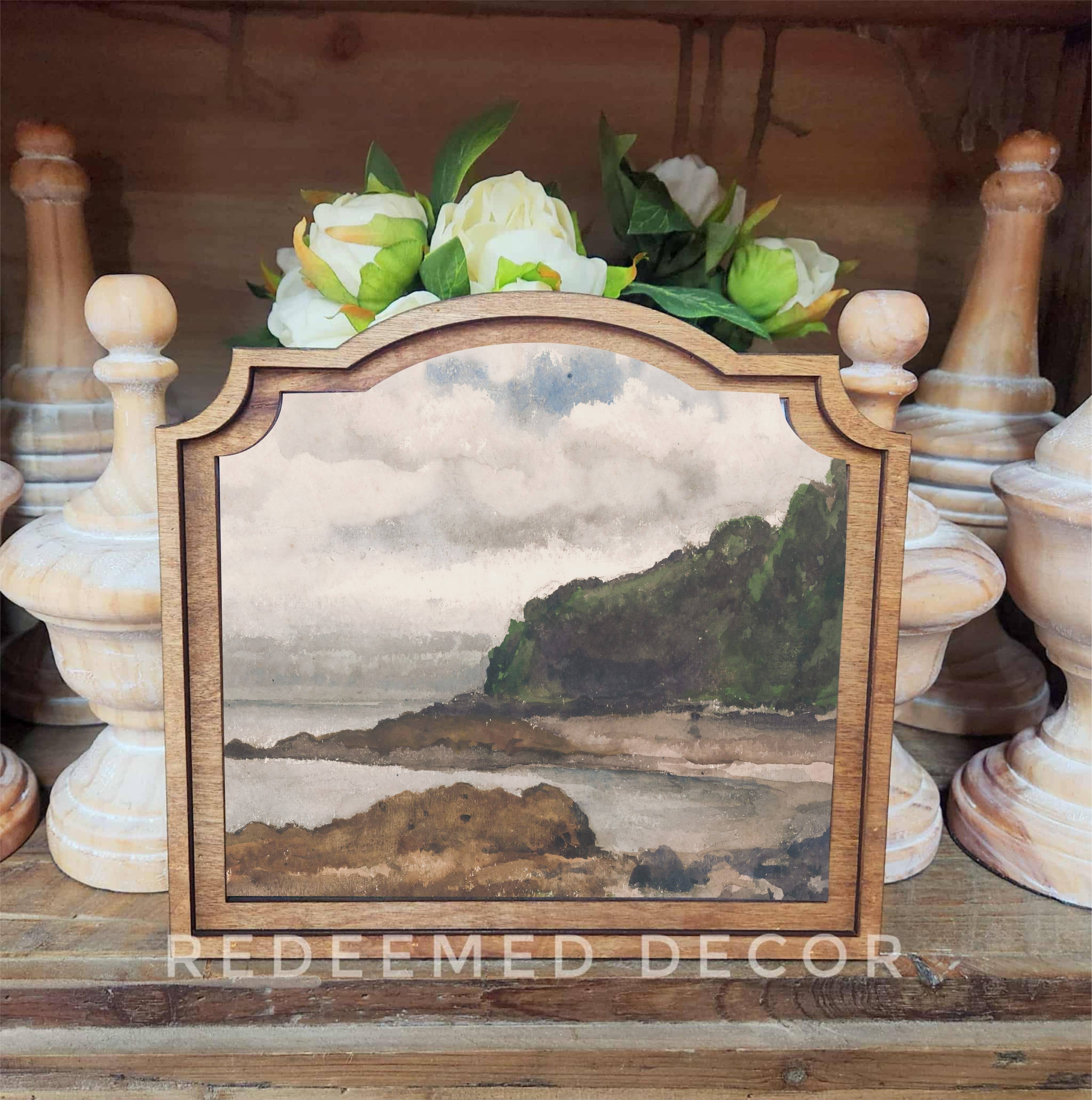 Redeemed Decor - Wholesale Decorative Tabletop Object - Provincial Summer Coast Framed Art
