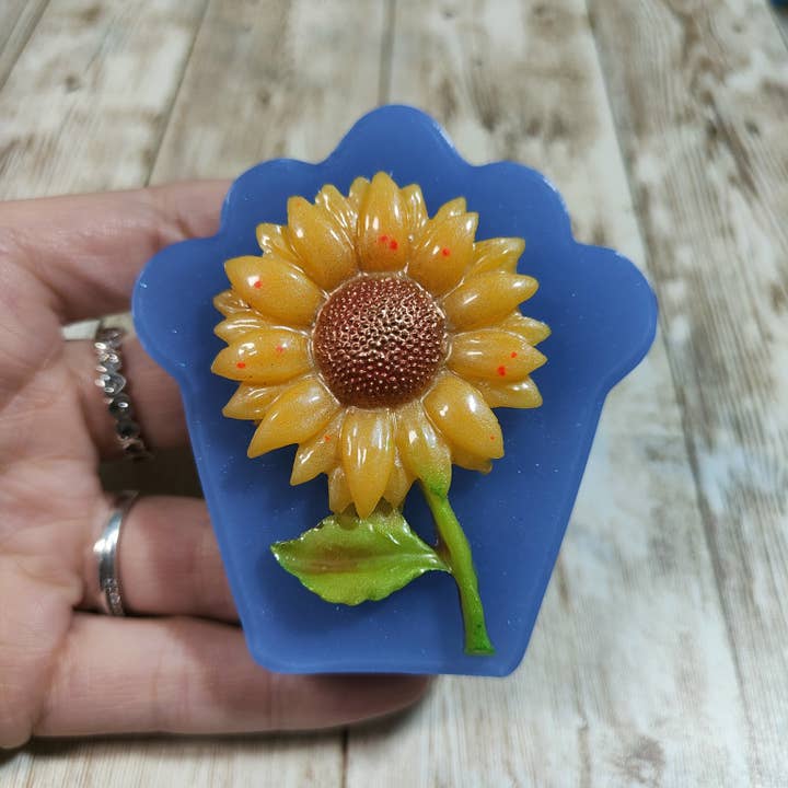 Serena Creazione di Serena Stampone - Wholesale DIY Craft Kit - Sunflower mold 6cm in silicone for resin, plaster, jesmonite6