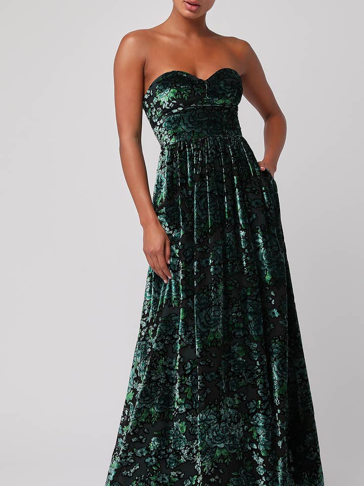 MINKA VELVET MAXI DRESS for wholesale by Lulus