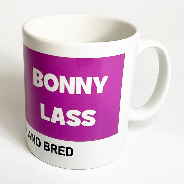 Bonny Lass Scottish mug for wholesale by Character Shop