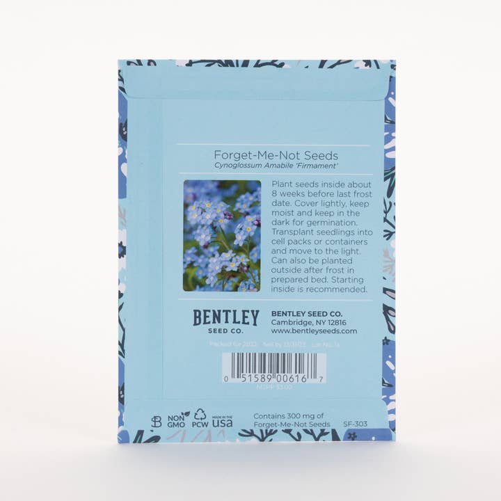 Bentley Seed Co. - Wholesale Plant Seeds - Help Us Grow Forget Me Not - Forget Me Not Seed Packets