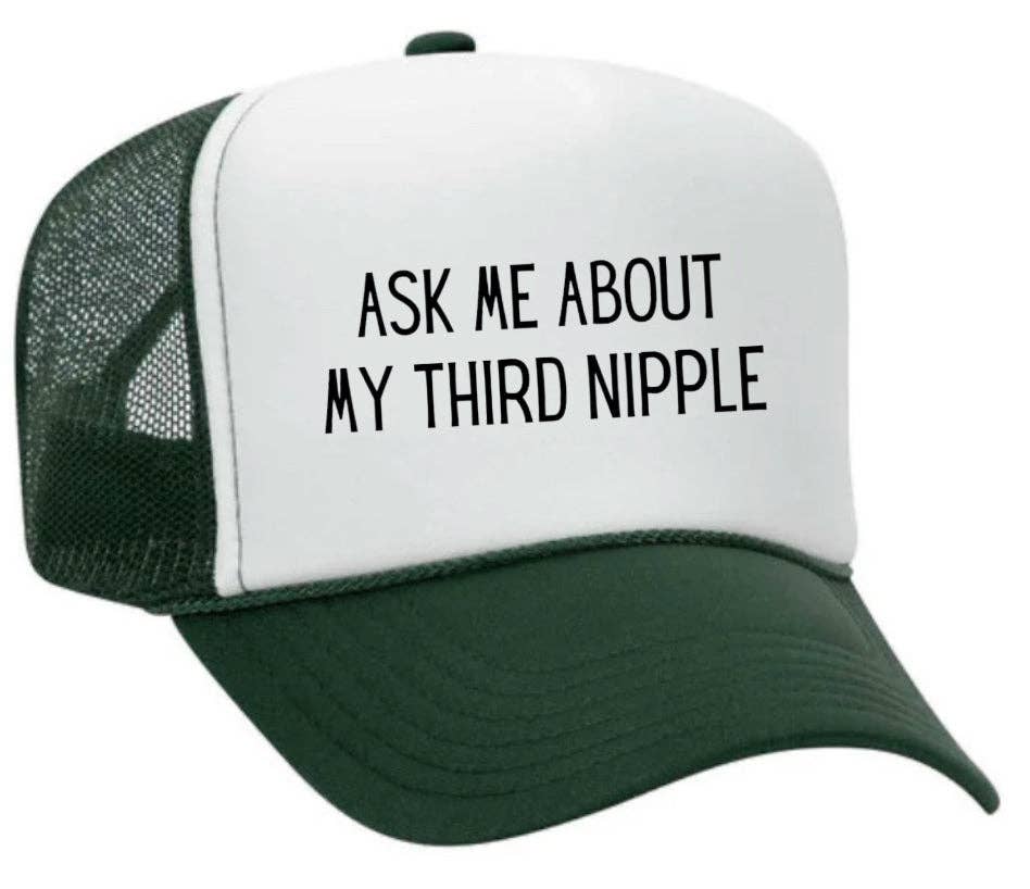 Inappropriate Trucker Hats - Wholesale Trucker Hat - Unisex - Ask Me About My Third Nipple Trucker Hat23