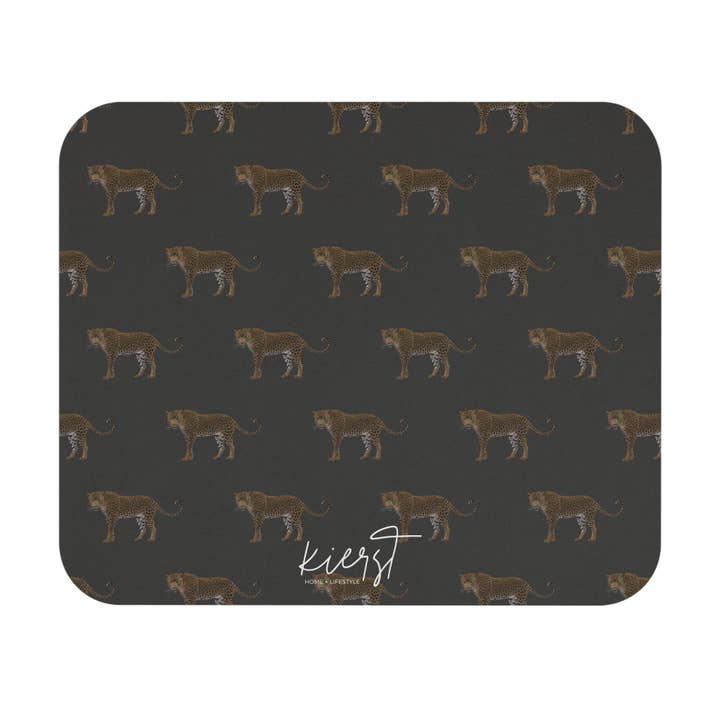 Leopards on Grey Mouse Pad | Quiet Strength for Your Desk for wholesale by kierst