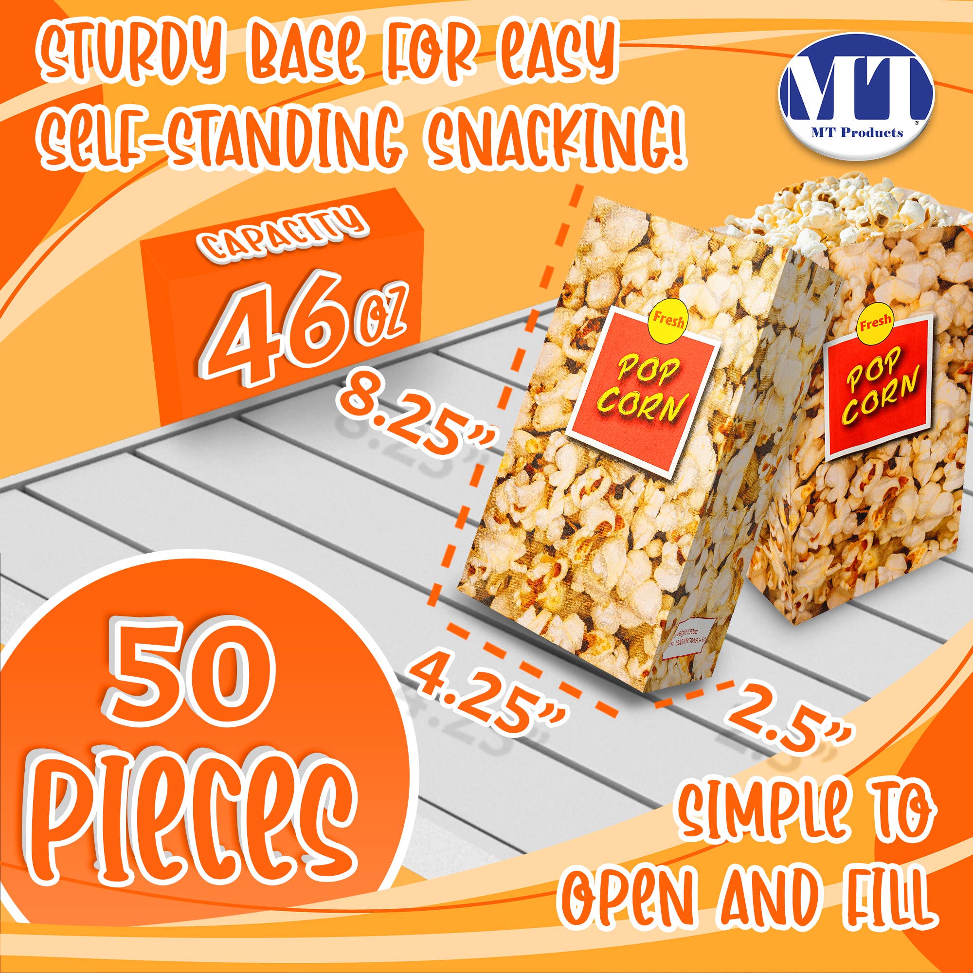 MT Products - Wholesale Favor Bags - MT Products Paper Popcorn Bags for Party0