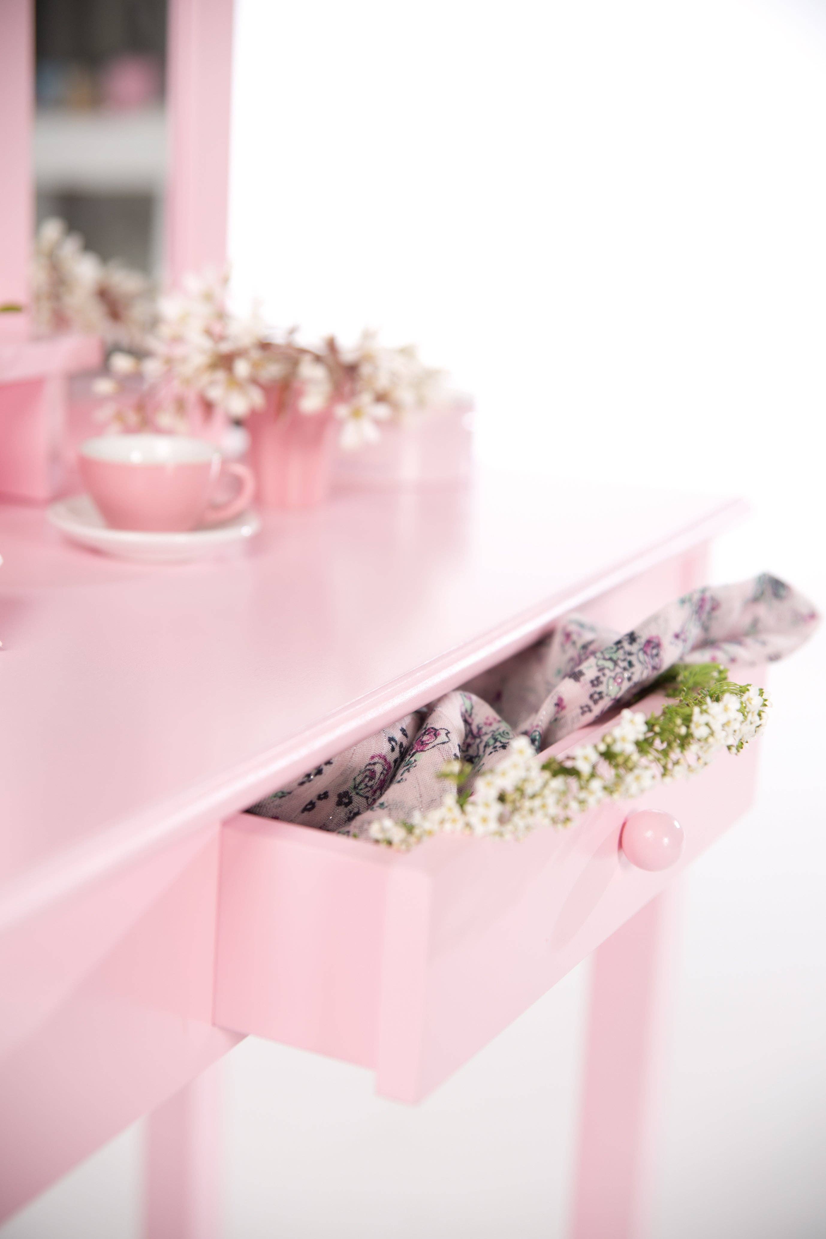 roba kids – wholesale Vanity mirror – ROBA dressing & dressing table, with makeup mirror and stool6