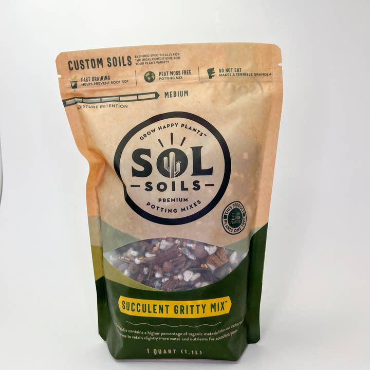 Sol Soils - Wholesale Planting/Potting Soil - Soil (1Qt) Succulent Gritty Mix
