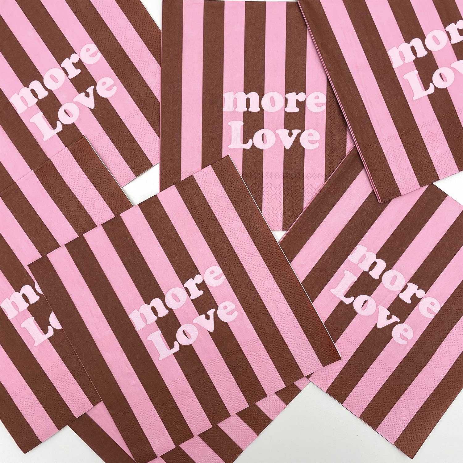 Opjet Paris - Vente Serviettes jetables - Serviette papier rayure more love x201