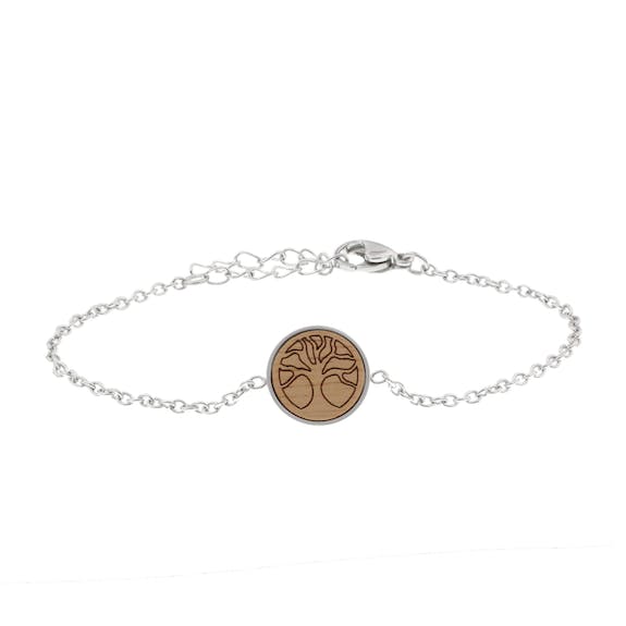 Bracelet Skyla « arbre de vie » | bijoux en bois | noix de bois pour la vente par eydl Wood Jewelry