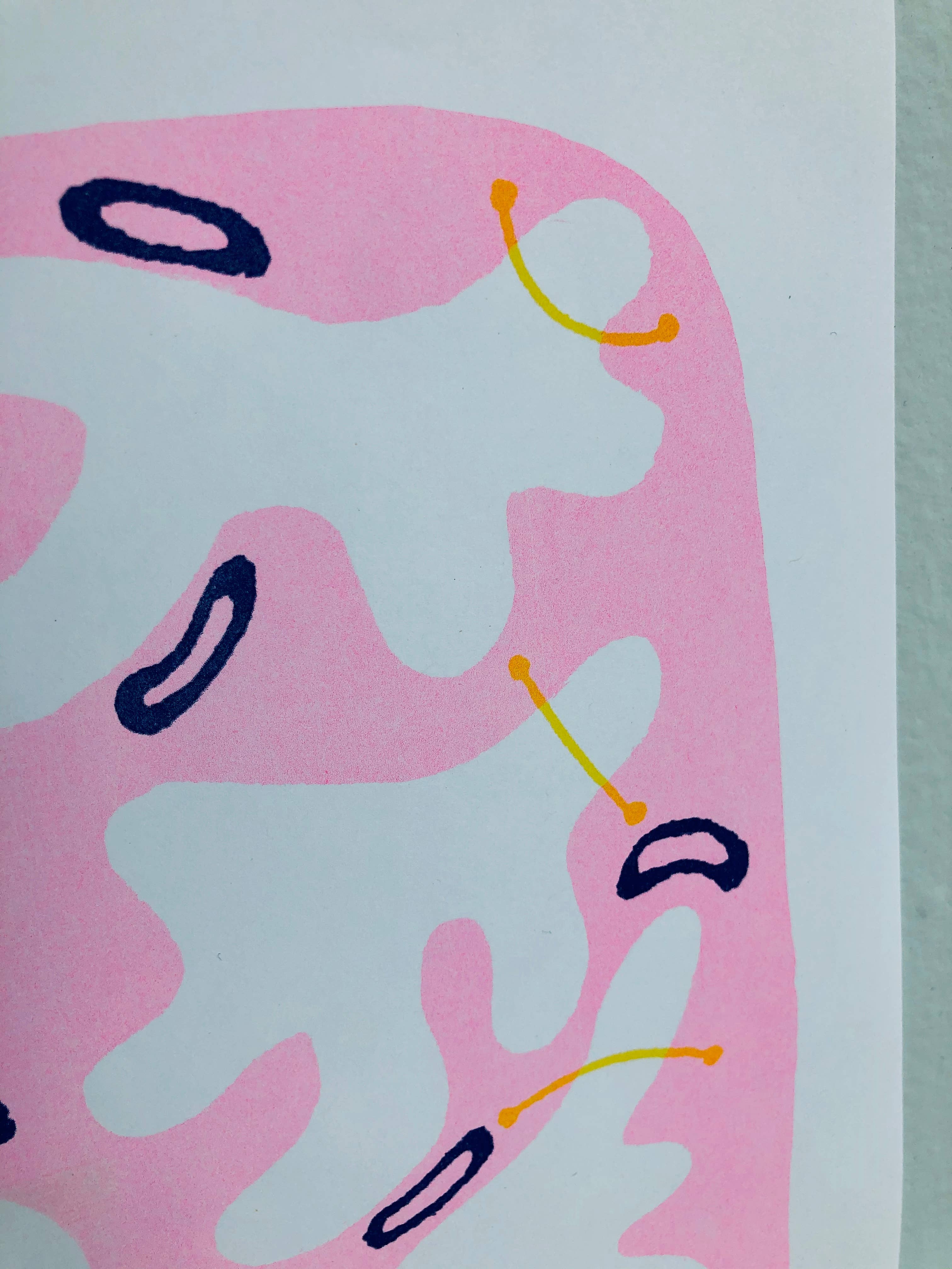 Potato Bread Press - Wholesale Art Print - Cloud Risograph Print8