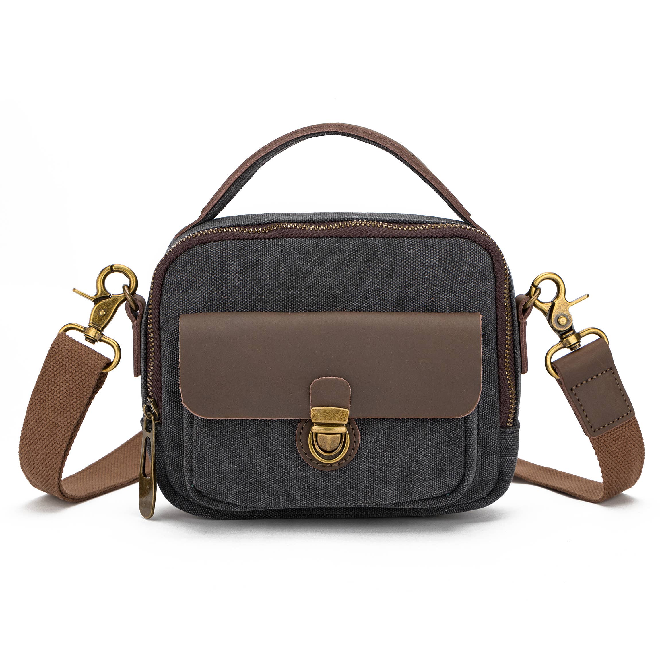 ZEDE PARIS – wholesale Messenger Bag – Women’s – Maison Blanche - Canvas and leather satchel0