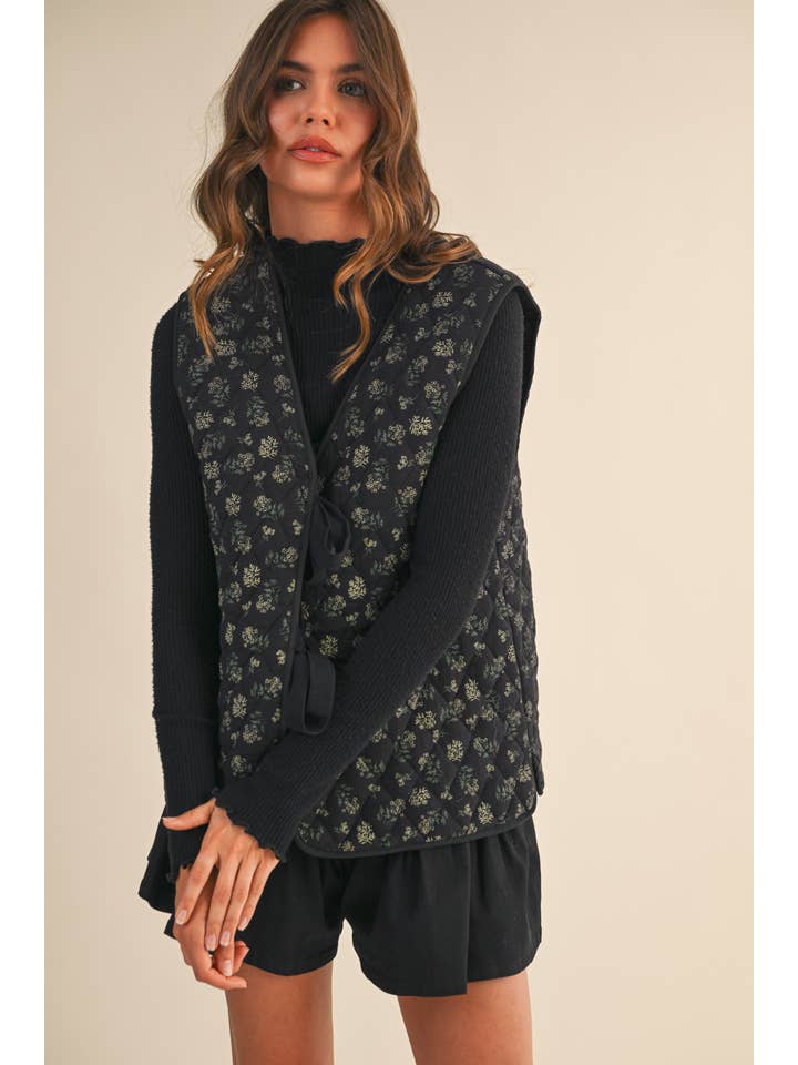 Klesis - Wholesale Outerwear Vest - Women's - IJ1566 FRONT TIE QUILTED VEST9