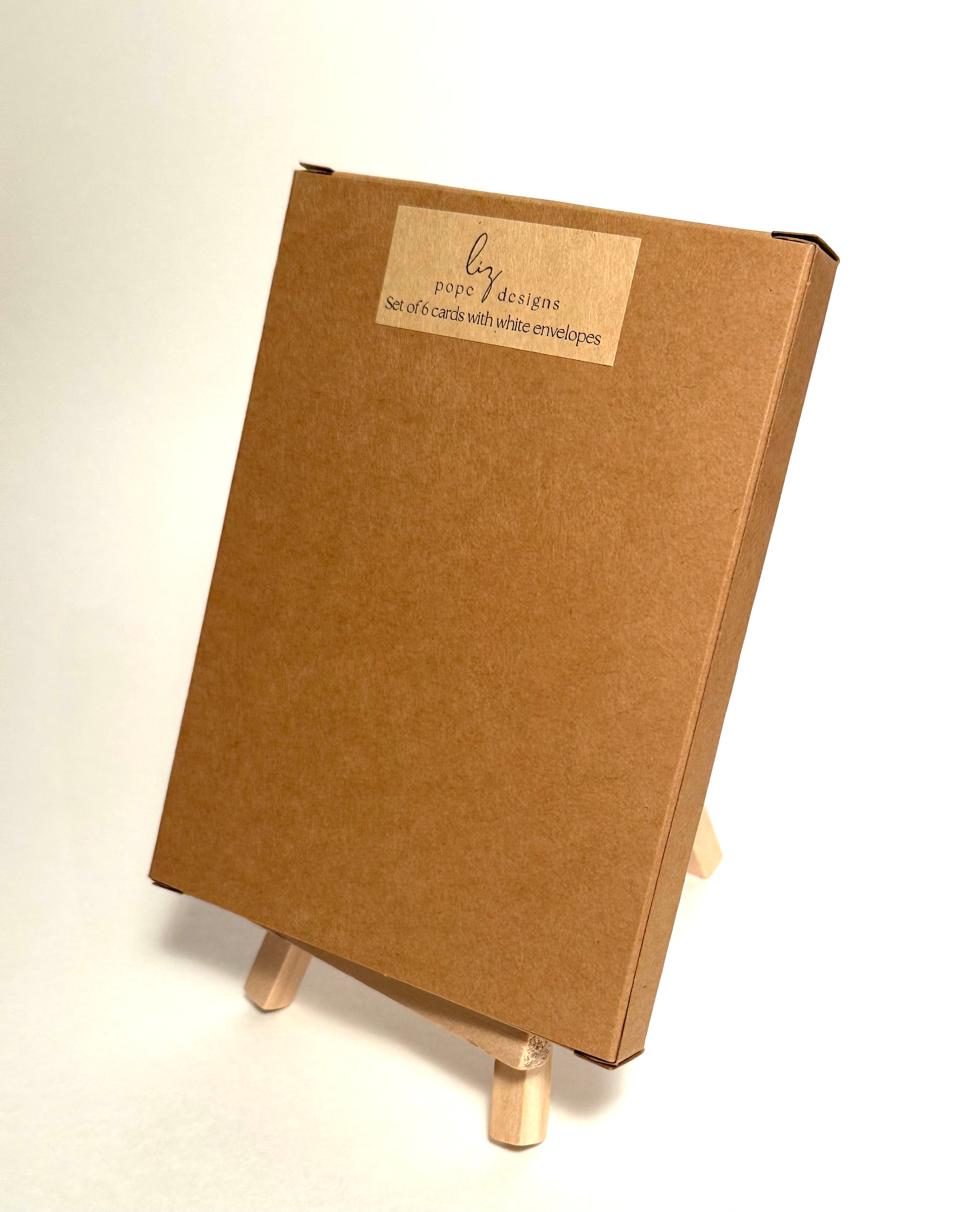 Liz Pope Designs - Wholesale Christmas Card - Vintage Ornaments Holiday card, hand watercolor painted 3