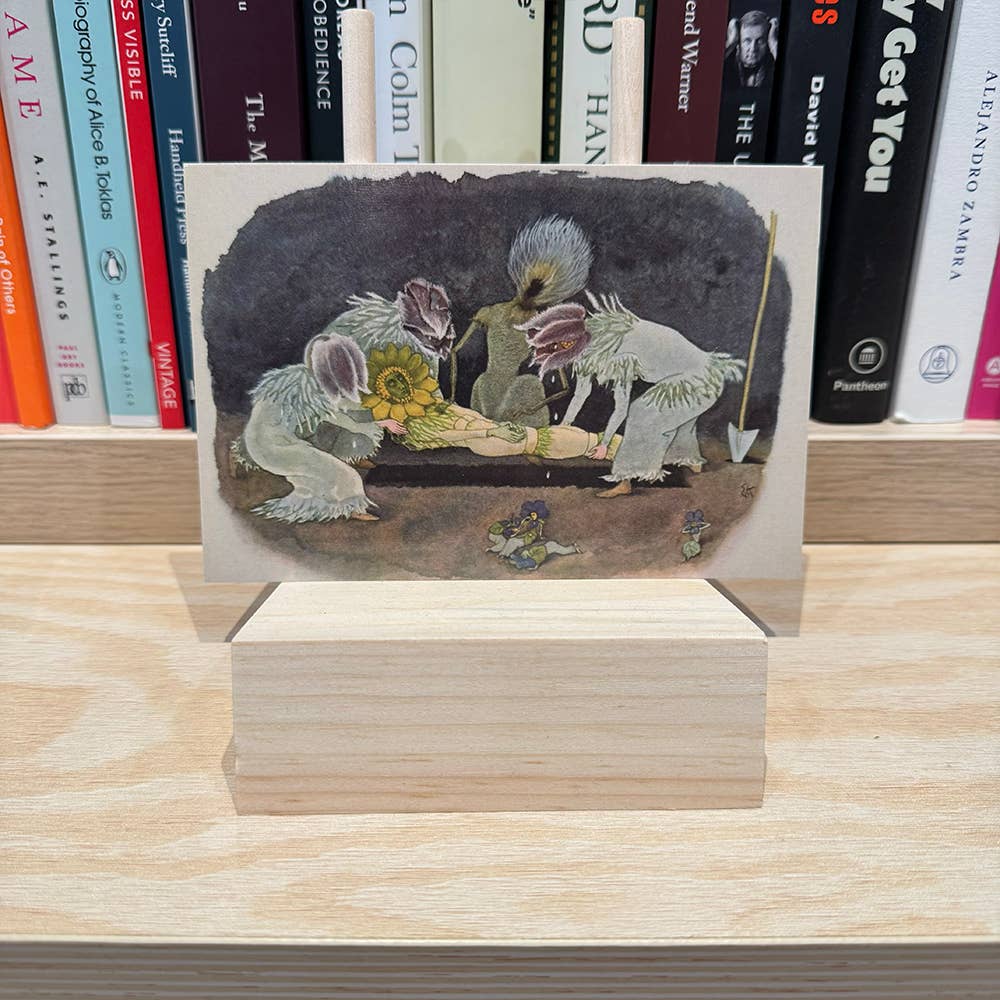 50 Watts - Wholesale Postcard - Postcard - vintage flower illustration - anthropomorphic1