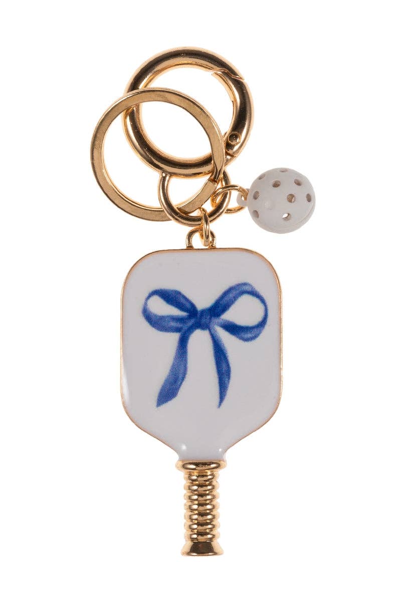 Designature New York - Wholesale Sleutelhanger - Dames - Pickleballvormige sleutelhanger met emaille en strikpatroon7