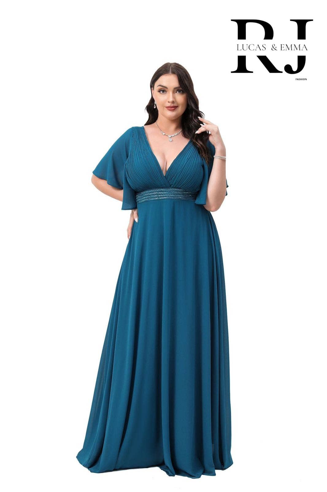 Lucas & Emma - Sarl RJ & co - Wholesale Gown - Women's - Plus size evening dress Ajaccio 22282