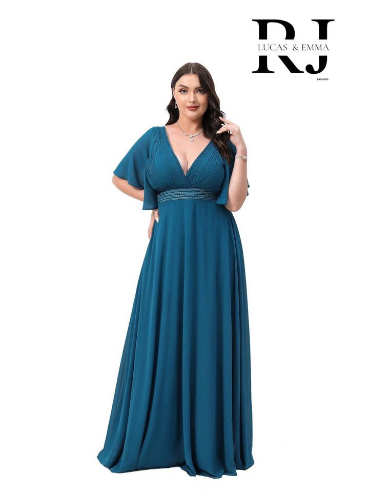 Lucas & Emma - Sarl RJ & co - Wholesale Gown - Women's - Plus size evening dress Ajaccio 22282