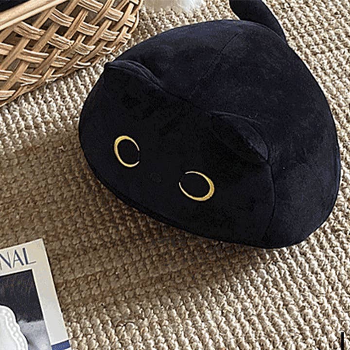 CUTE BLACK CAT PLUSH TOY PILLOW_CWMM0862 for wholesale on Faire4