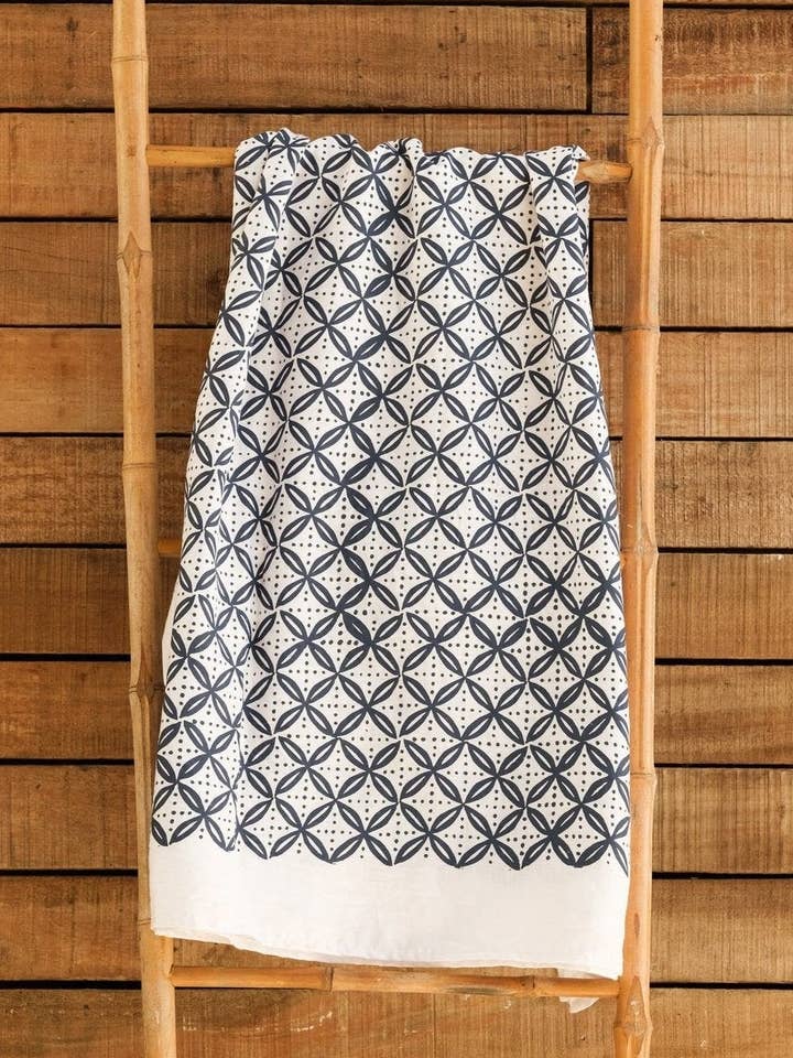 Rise Beyond the Reef - Wholesale Swim Cover Up - Women's - Handprinted "Sulu" Sarong - Senibua Print