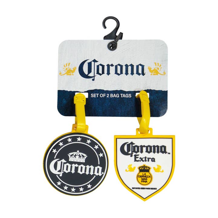 FUL Luggage (Concept One) - Wholesale Luggage Tag - Corona Logo Badge 2-Piece Luggage Tag Set