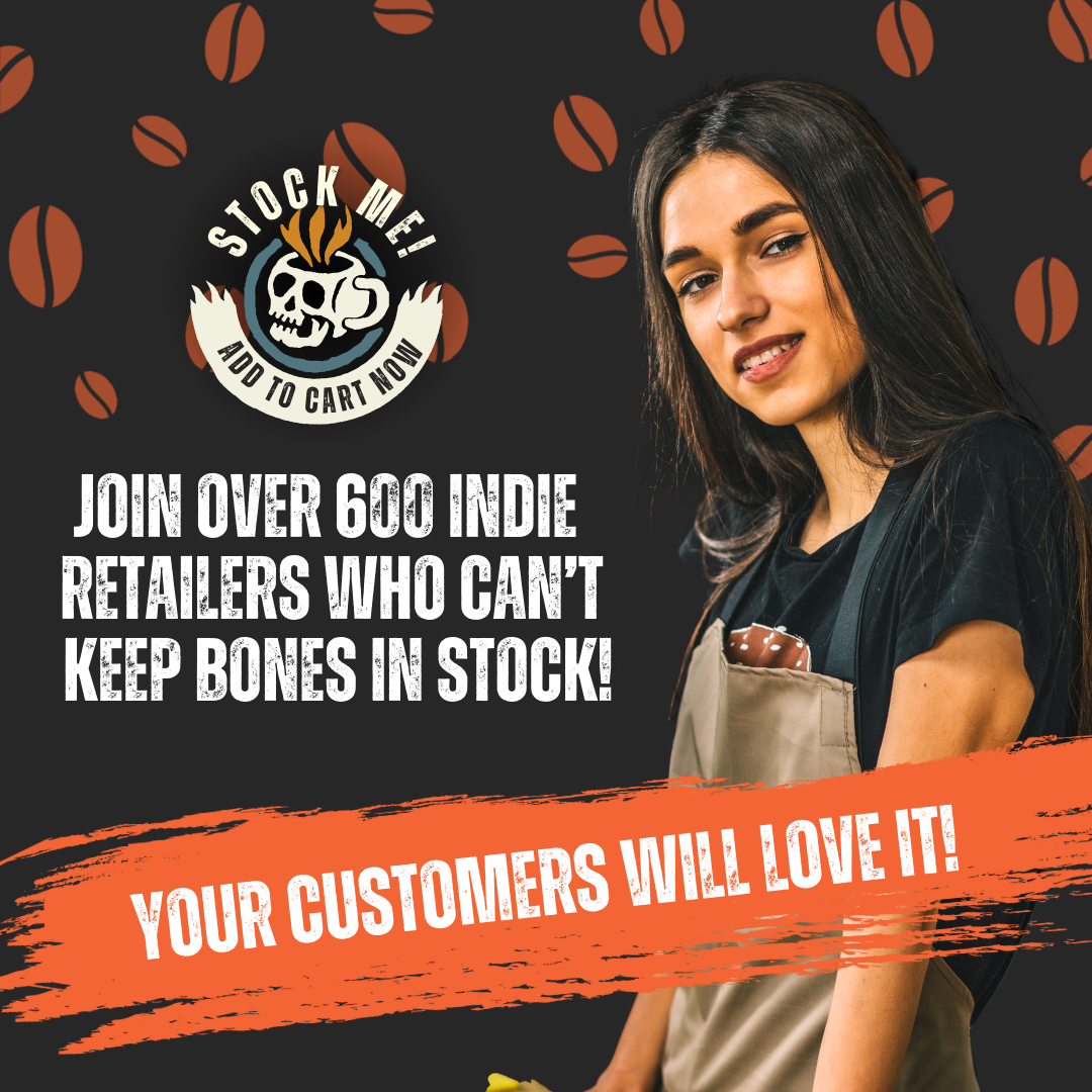 Bones Coffee Company - Wholesale Coffee beans - Mint Invaders Flavored Coffee | 12oz | Whole Bean & Ground3