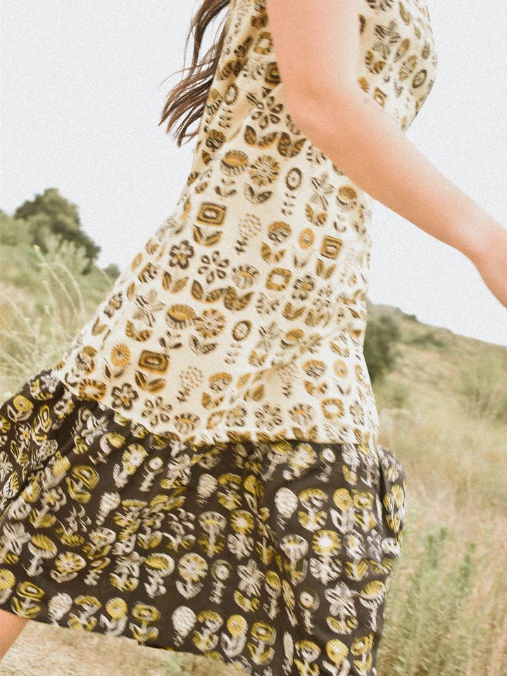 Sharon Ruffle Dress - Jet for wholesale by From, Mila