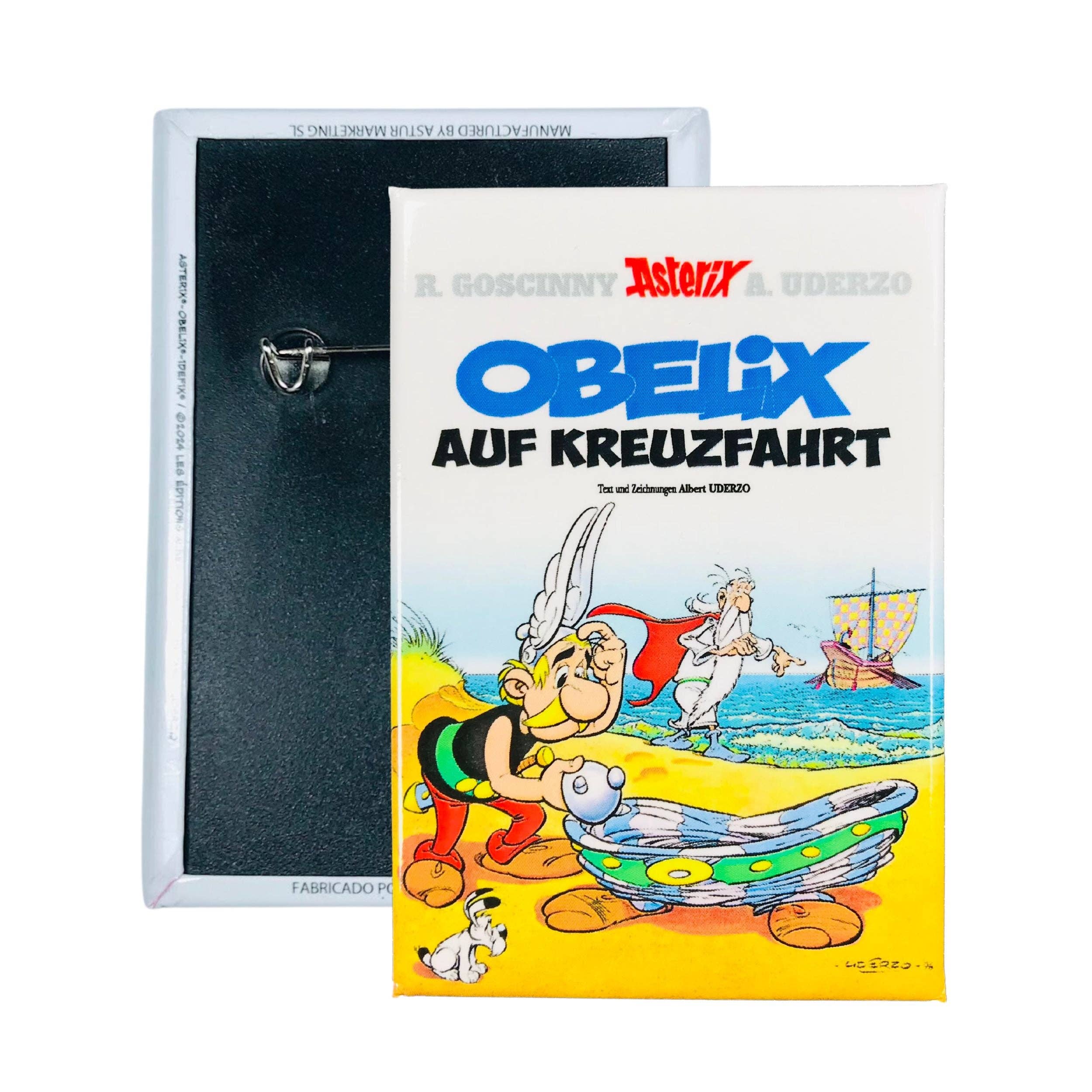 Astur Pins - Wholesale Lapel Pin/Button - CHAPA © 30 - Obelix on a Cruise - Comic Cover - German - A#3900